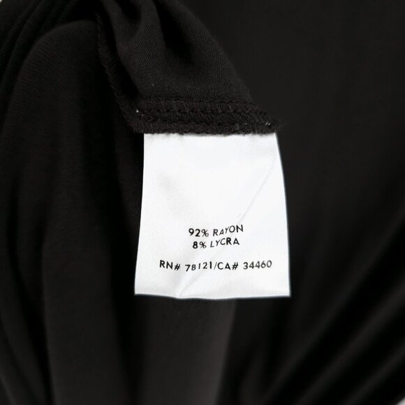 NWT EILEEN FISHER Viscose Jersey Musel Brown V-Neck Shirred Dress Size SMALL - Picture 7 of 8